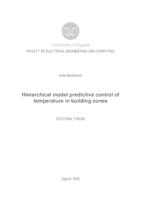 Hierarchical model predictive control of temperature in building zones.