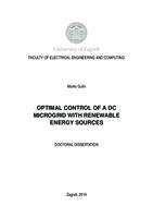 Optimal Control of a DC Microgrid with Renewable Energy Sources