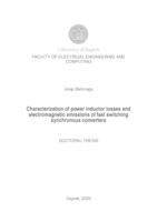 Characterization of power inductor losses and electromagnetic emissions of fast switching synchronous converters.