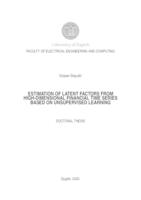 Estimation of latent factors from high-dimensional financial time series based on unsupervised learning.