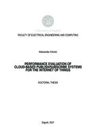 Performance evaluation of cloud-based publish/subscribe systems for the Internet of things