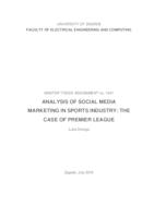 Analiza marketinga zasnovanog na društvenim mrežama u sportskoj industriji: studijski slučaj lige Premier League