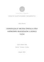 Određivanje smjera širenja viših harmonika u elektroenergetskom sustavu mjerenjem u jednoj točki