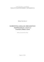 Numerička analiza mehaničkih naprezanja u kotlu transformatora