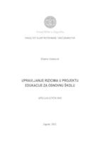 Upravljanje rizicima u projektu edukacije za osnovnu školu