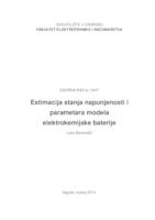 Estimacija stanja napunjenosti i parametara modela elektrokemijske baterije