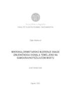 Mikrokalorimetarsko mjerenje snage izmjeničnoga signala temeljeno na samouravnotežujućem mostu