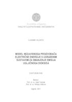 Model nezavisnoga proizvođača električne energije s ugrađenim sustavom za smanjenje emisija ugljičnoga dioksida