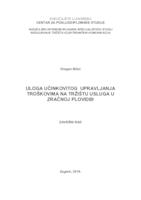 Uloga učinkovitog upravljanja troškovima na tržištu usluga u zračnoj plovidbi