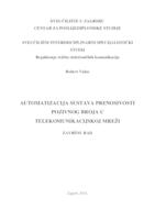 Automatizacija sustava prenosivosti pozivnog broja u telekomunikacijskoj mreži