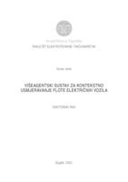 Višeagentski sustav za kontekstno usmjeravanje flote električnih vozila