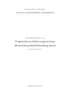 Programska podrška za generiranje dihotomskog identifikacijskog ključa