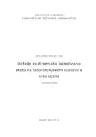 Metode za dinamičko određivanje staza na laboratorijskom sustavu s više vozila