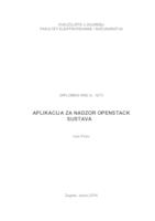 Aplikacija za nadzor OpenStack sustava