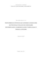 Performance interakcije korisnika zasnovane na praćenju pogleda na uređajima informacijske i komunikacijske tehnologije u širokoj uporabi