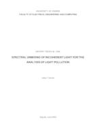 Spektralno razlučenje izvora nekoherentne svjetlosti za analizu svjetlosnog onečišćenja
