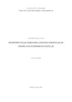 Interpretacija osnovnih logičkih operacija za dodirljivo korisničko sučelje