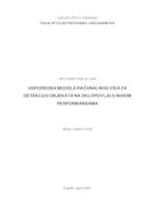 Usporedba modela računalnog vida za detekciju objekata na sklopovlju s niskim performansama