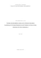 Tehno-ekonomska analiza i izrada idejnog rješenja fotonaponske elektrane za poslovnu zgradu po ESCO modelu