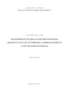 Programska izvedba algoritma pakiranja objekata u kutiju za primjenu u animaciji robota u virtualnom okruženju