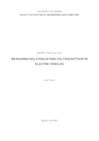 Mjerenje izolacije visokonaponske baterije u električnim automobilima