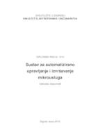 Sustav za automatizirano upravljanje i izvođenje mikrousluga