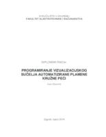 Programiranje vizualizacijskog sučelja automatizirane plamene kružne peći