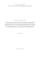 Istraživačka analiza najčešćih kroničnih i akutnih dijagnoza prije pojave koronavirusa: studija slučaja iz Hrvatske