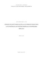 Izrada aplikativnog sučelja za prikaz podataka o potrošnji električne energije s naprednih brojila