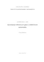 Upravljanje referencom gasa u električnom automobilu