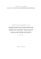 Stvaranje profila političara kroz analizu sadržaja objavljenog na društvenim mrežama