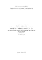 Uporaba Kinect uređaja za 3D rekonstrukciju objekta iz više pogleda