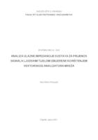 Analiza ulazne impedancije sustava za prijenos signala ljudskim tijelom izmjerene korištenjem vektorskog analizatora mreža