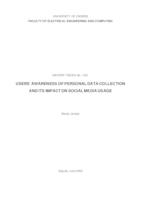 Osviještenost korisnika o prikupljanju osobnih podataka i utjecaj na korištenje društvenih mreža