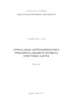 Upravljanje vjetroagregatom s predupravljanjem po estimatu efektivnog vjetra