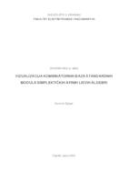 Vizualizacija kombinatornih baza standardnih modula simplektičkih afinih Lievih algebri