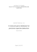 prikaz prve stranice dokumenta Reducirana baza gena za precizno određivanje vrsta