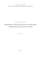prikaz prve stranice dokumenta Interaktivan prikaz vokseliziranog prostora s Vulkanom uz sklopovski ubrzano praćenje zrake