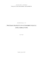 prikaz prve stranice dokumenta Praćenje objekata za autonomna vozila u CARLA simulatoru