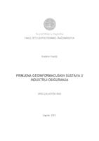 prikaz prve stranice dokumenta Primjena geoinformacijskih sustava u industriji osiguranja