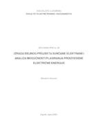 prikaz prve stranice dokumenta Izrada idejnog projekta sunčane elektrane i analiza mogućnosti plasiranja proizvedene električne energije