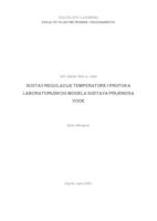 prikaz prve stranice dokumenta Sustav regulacije temperature i protoka laboratorijskog modela sustava prijenosa vode