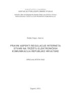 prikaz prve stranice dokumenta Pravni aspekti regulacije interneta stvari na tržištu elektrotehničkih komunikacija Republike Hrvatske