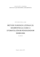 prikaz prve stranice dokumenta Metode dubokog učenja za segmentaciju zuba u stomatološkim rendgenskim snimkama