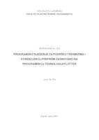 prikaz prve stranice dokumenta Programsko rješenje za podršku treninzima i kondicijskoj pripremi zasnovano na programskoj tehnologiji Flutter