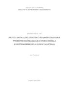 prikaz prve stranice dokumenta Razvoj aplikacije za detekciju i raspoznavanje prometne signalizacije iz video signala korištenjem modela dubokog učenja