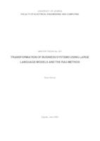prikaz prve stranice dokumenta Transformacija poslovnih sustava pomoću velikih jezičnih modela i metodi RAG