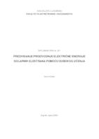 prikaz prve stranice dokumenta Predviđanje proizvodnje električne energije solarnih elektrana pomoću dubokog učenja