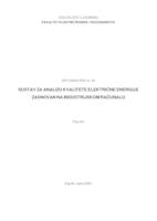 prikaz prve stranice dokumenta Sustav za analizu kvalitete električne energije zasnovan na  industrijskom računalu
