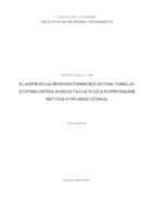 prikaz prve stranice dokumenta Klasifikacija respiratornih bolesti na temelju zvučnih zapisa auskultacije pluća korištenjem metoda strojnog učenja